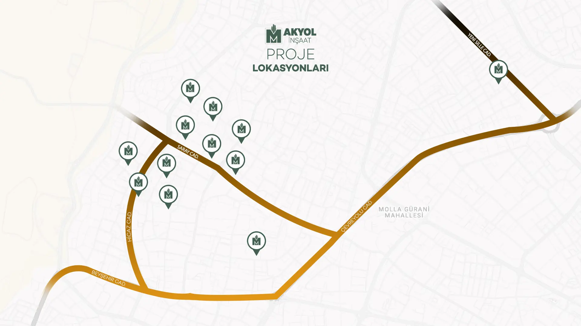 Proje Lokasyonları Haritası